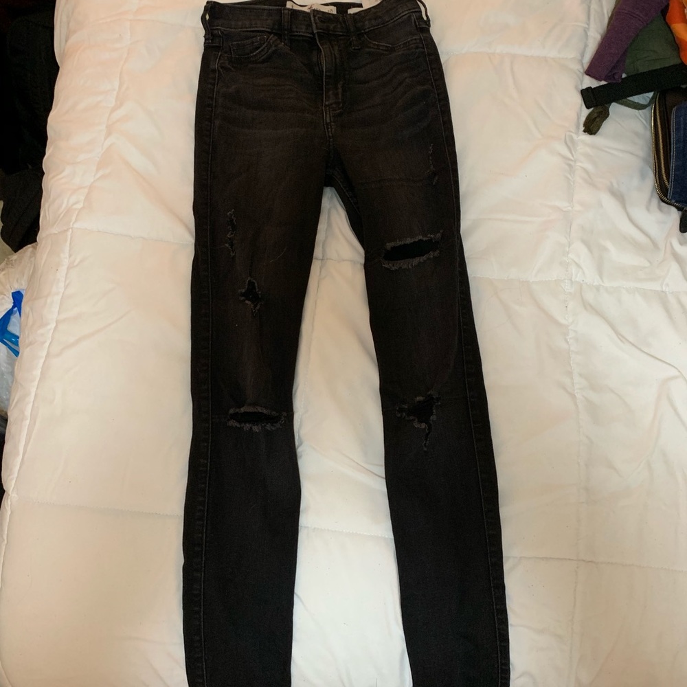 Super skinny high rise jeggings